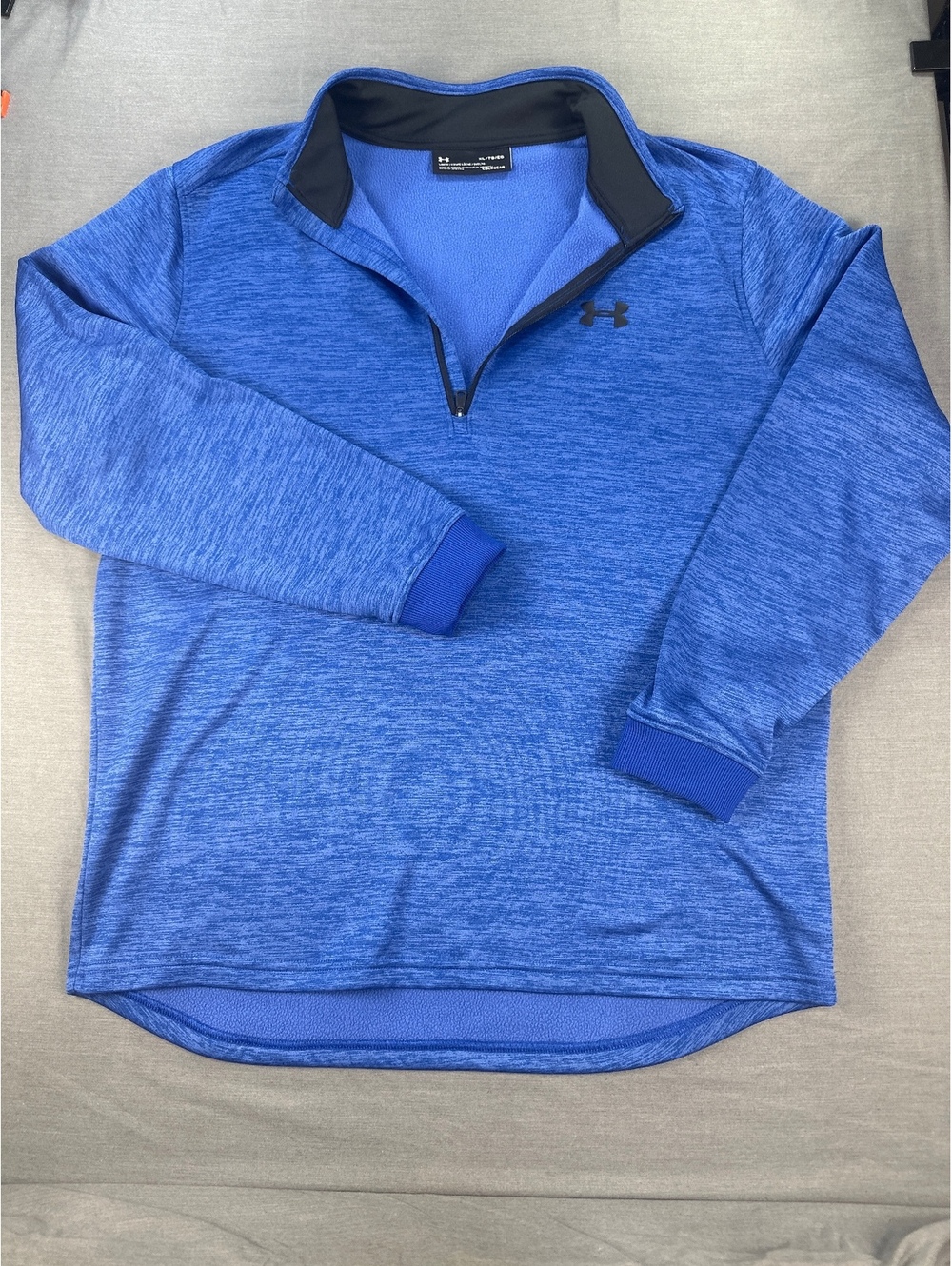 Under Armour Men Sweatshirt XL Blue Loose Fit ColdGear Fleece
